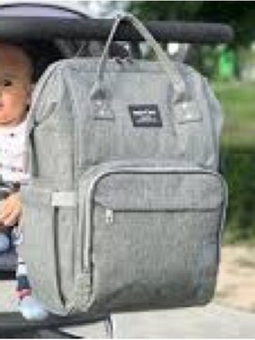 KiddyCare baby diapers organizer backpack in gray